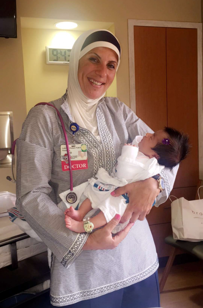 Newborn visits expectant parents